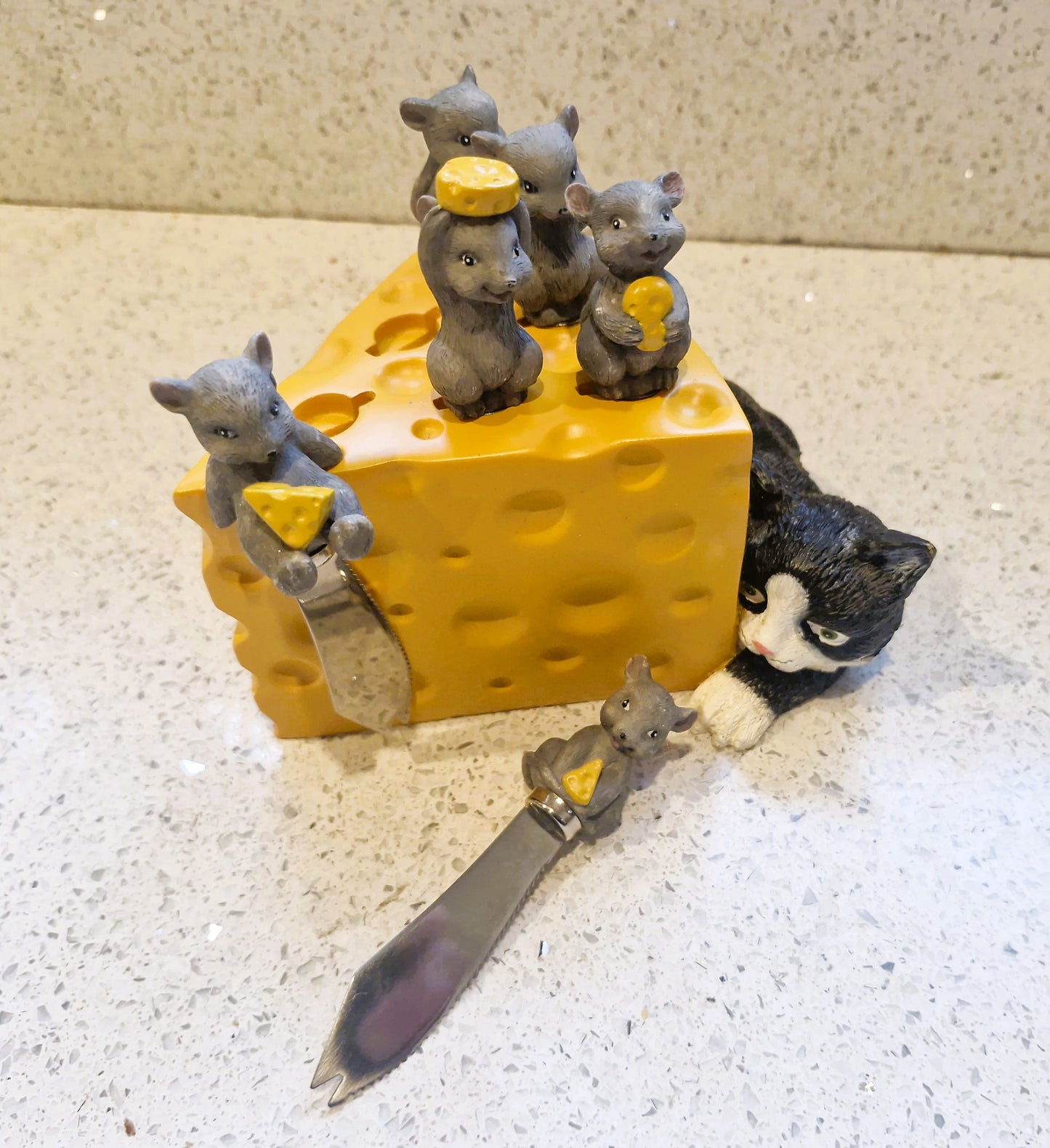 Sagaform Cheese Knife Set, Cheese Knives, Mice, Mouse, Vintage