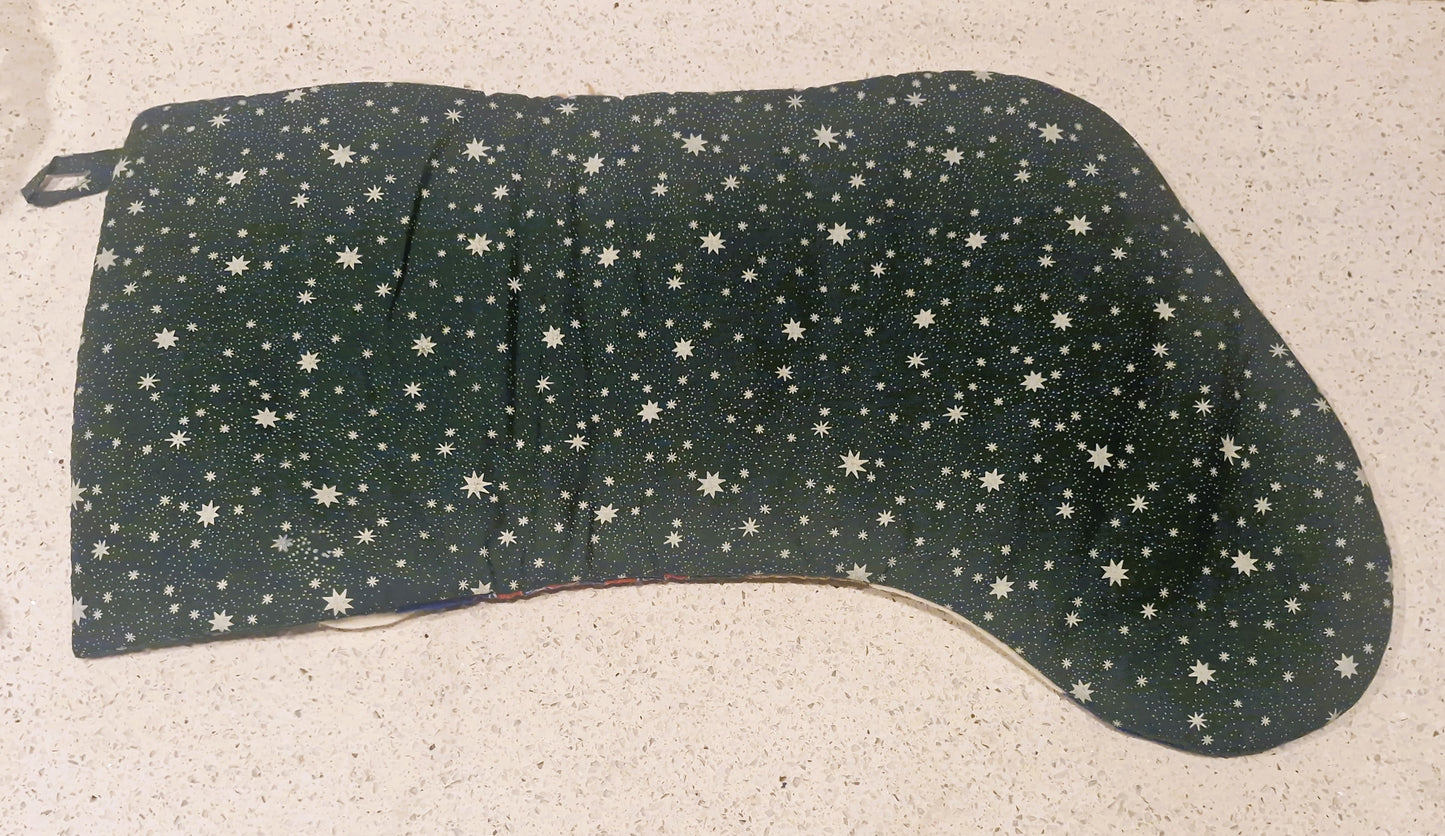 Handmade Christmas Stocking, Vintage Christmas Stocking,  Christmas, Xmas, Stocking, Kitsch, Quirky, Santa, Father Christmas