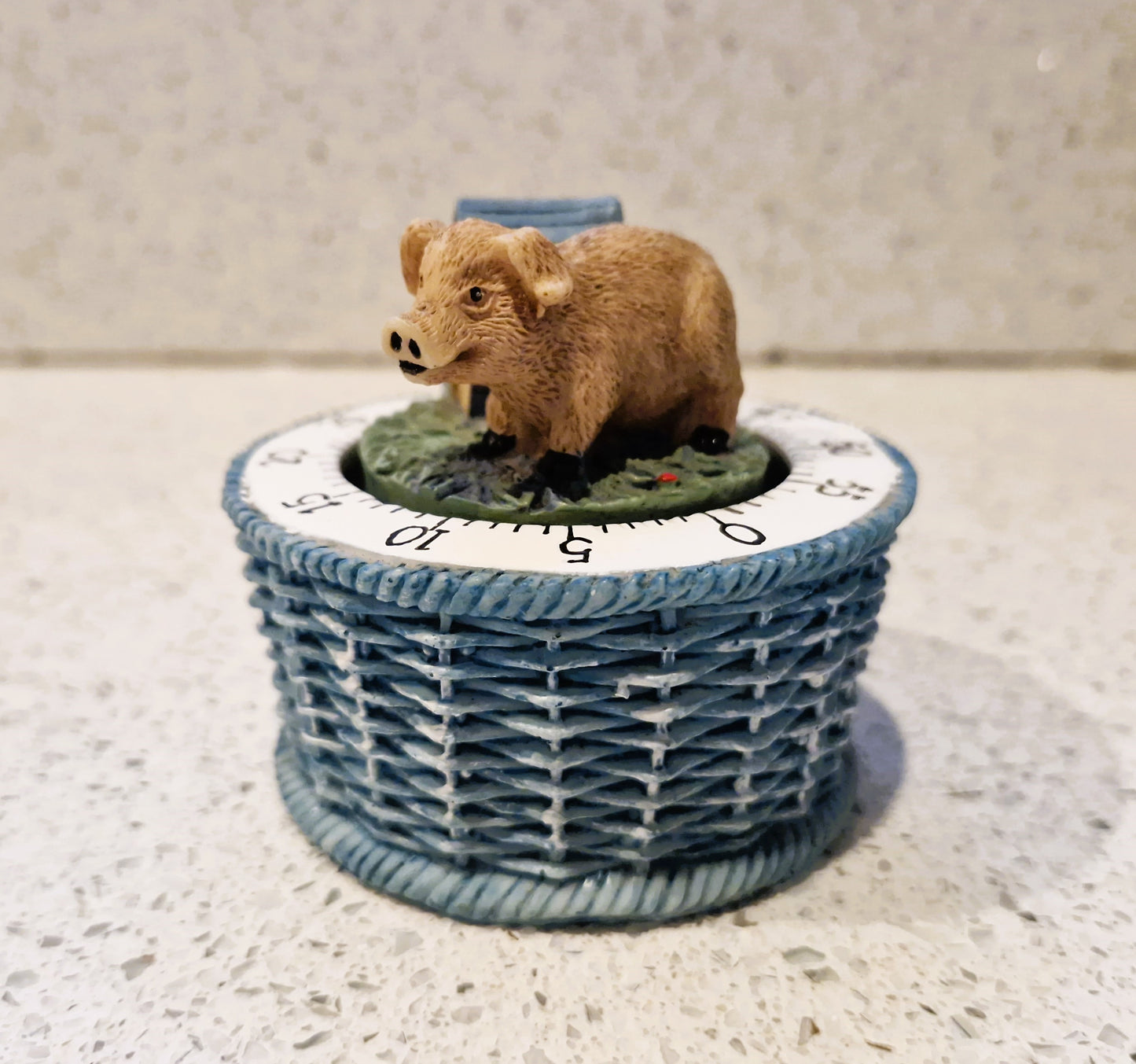 Vintage Kitchen Timer, Pig, Pig shaped, Wind up, Clock work, Bell, ringing, Kitchenailia, 80s, RARE item