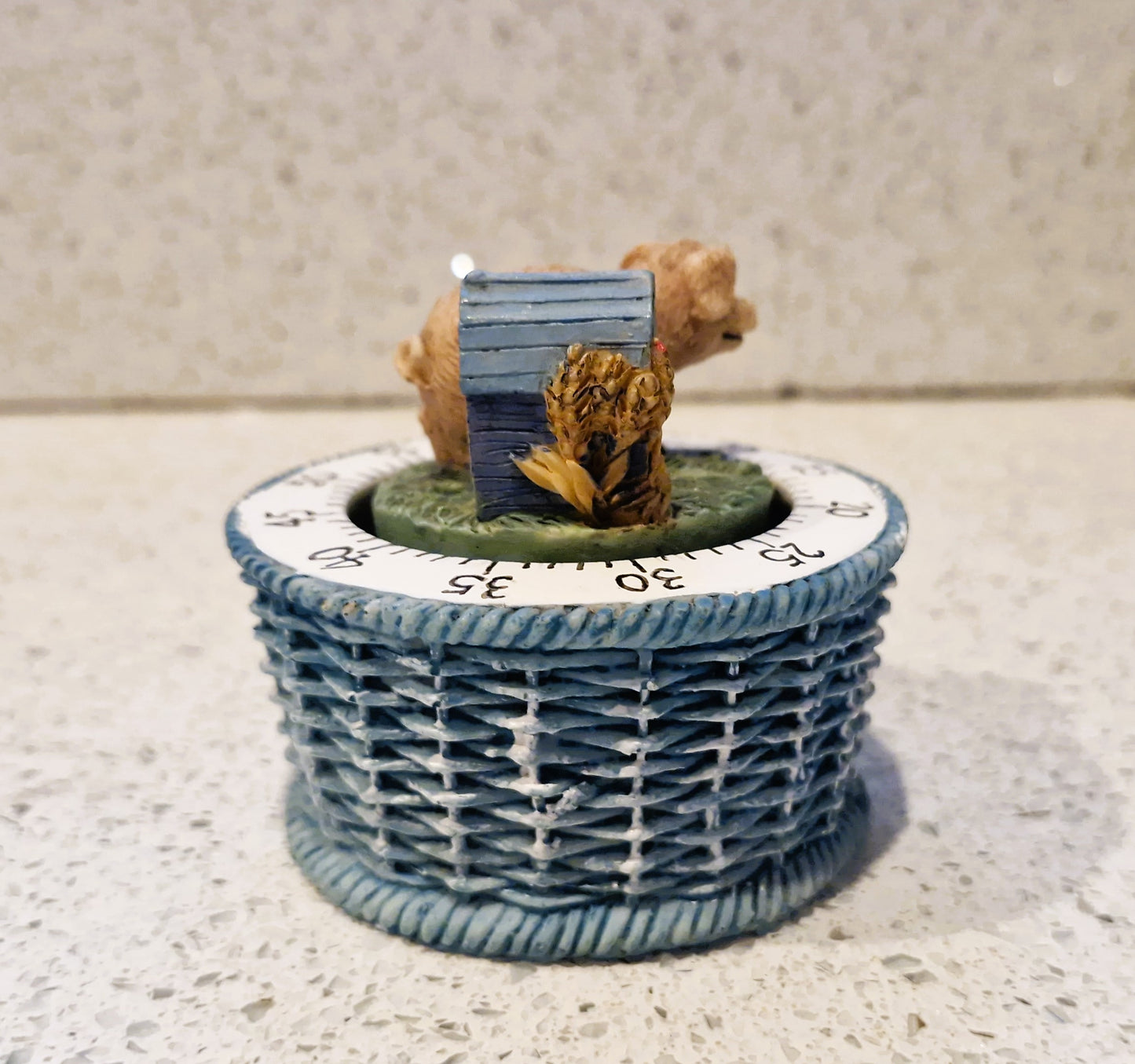 Vintage Kitchen Timer, Pig, Pig shaped, Wind up, Clock work, Bell, ringing, Kitchenailia, 80s, RARE item