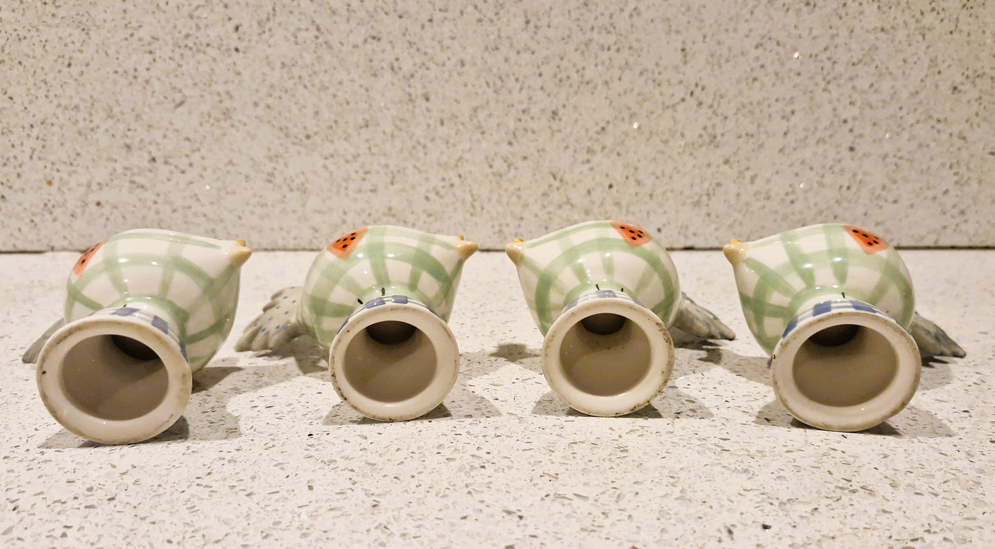 Vintage Ceramic Chicken Egg Cup: Farmhouse Kitchen Decor