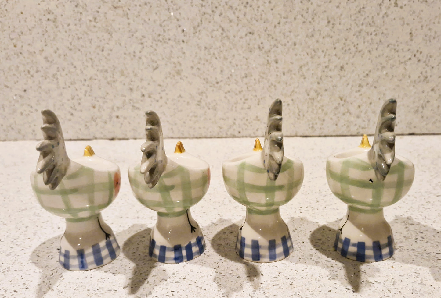 Vintage Ceramic Chicken Egg Cup: Farmhouse Kitchen Decor