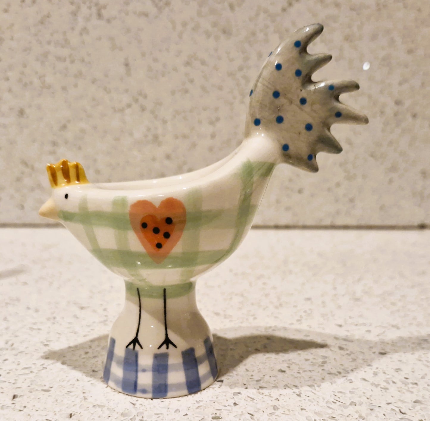 Vintage Ceramic Chicken Egg Cup: Farmhouse Kitchen Decor