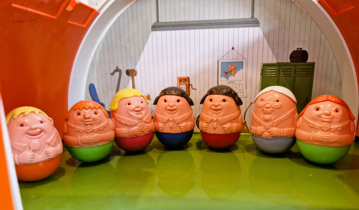 Airfix Weebles Airport, Weebleville, Vintage  Toys, 70s Toys, Airfix Weebles Plane, Made in England