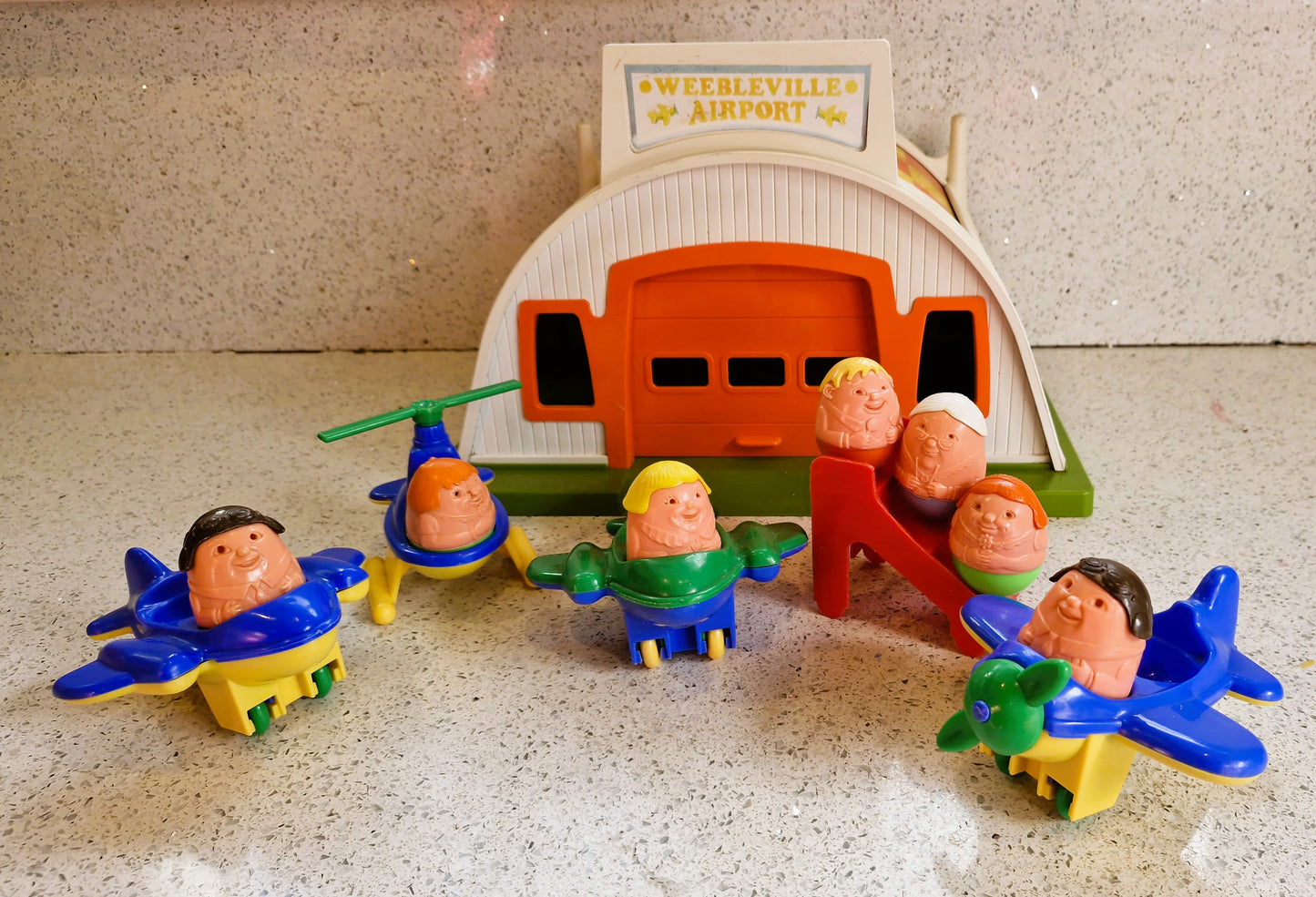 Airfix Weebles Airport, Weebleville, Vintage  Toys, 70s Toys, Airfix Weebles Plane, Made in England