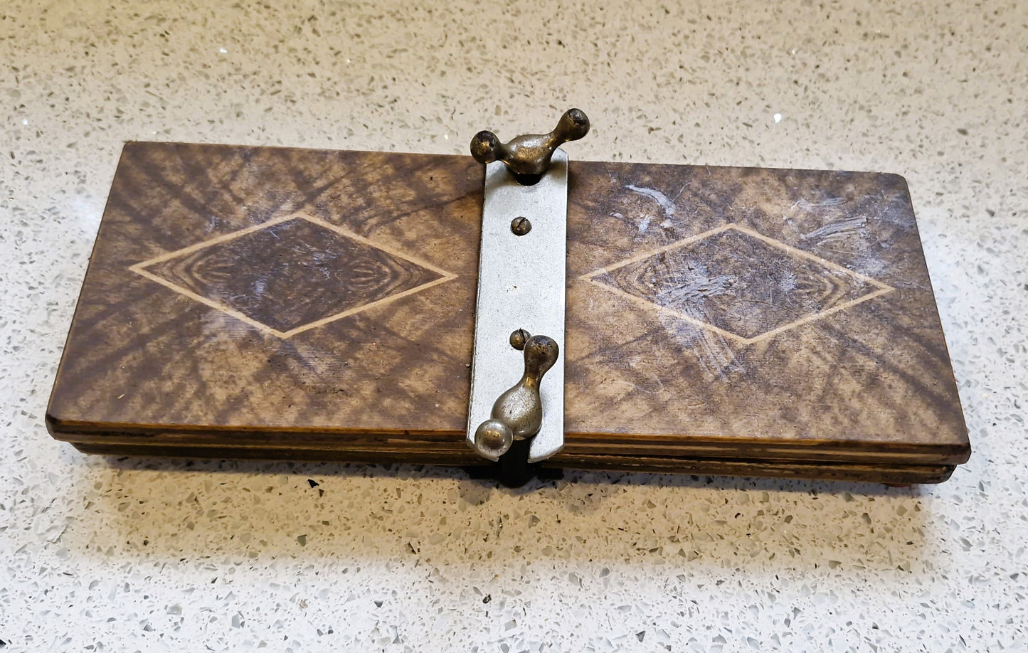 Art Nouveau Wooden Tie Press by LIFFORD, England: Antique, Tie Press, Nicktie, Vintage,