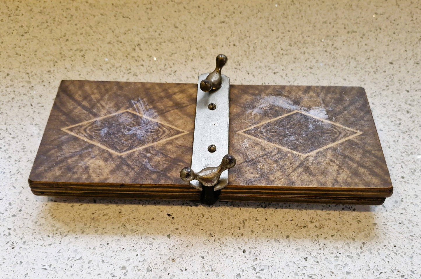 Art Nouveau Wooden Tie Press by LIFFORD, England: Antique, Tie Press, Nicktie, Vintage,