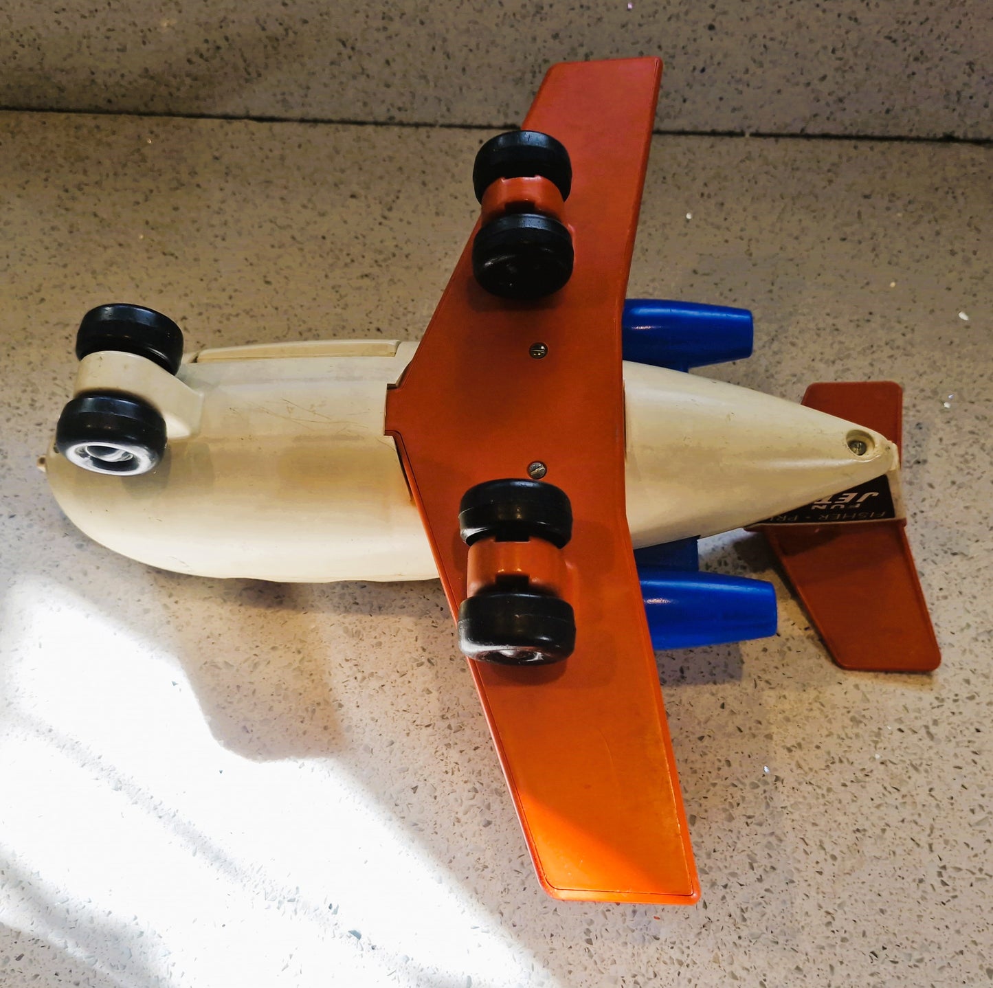 Vintage Fisher-Price Little People plane, 70s fisher price plane, with people