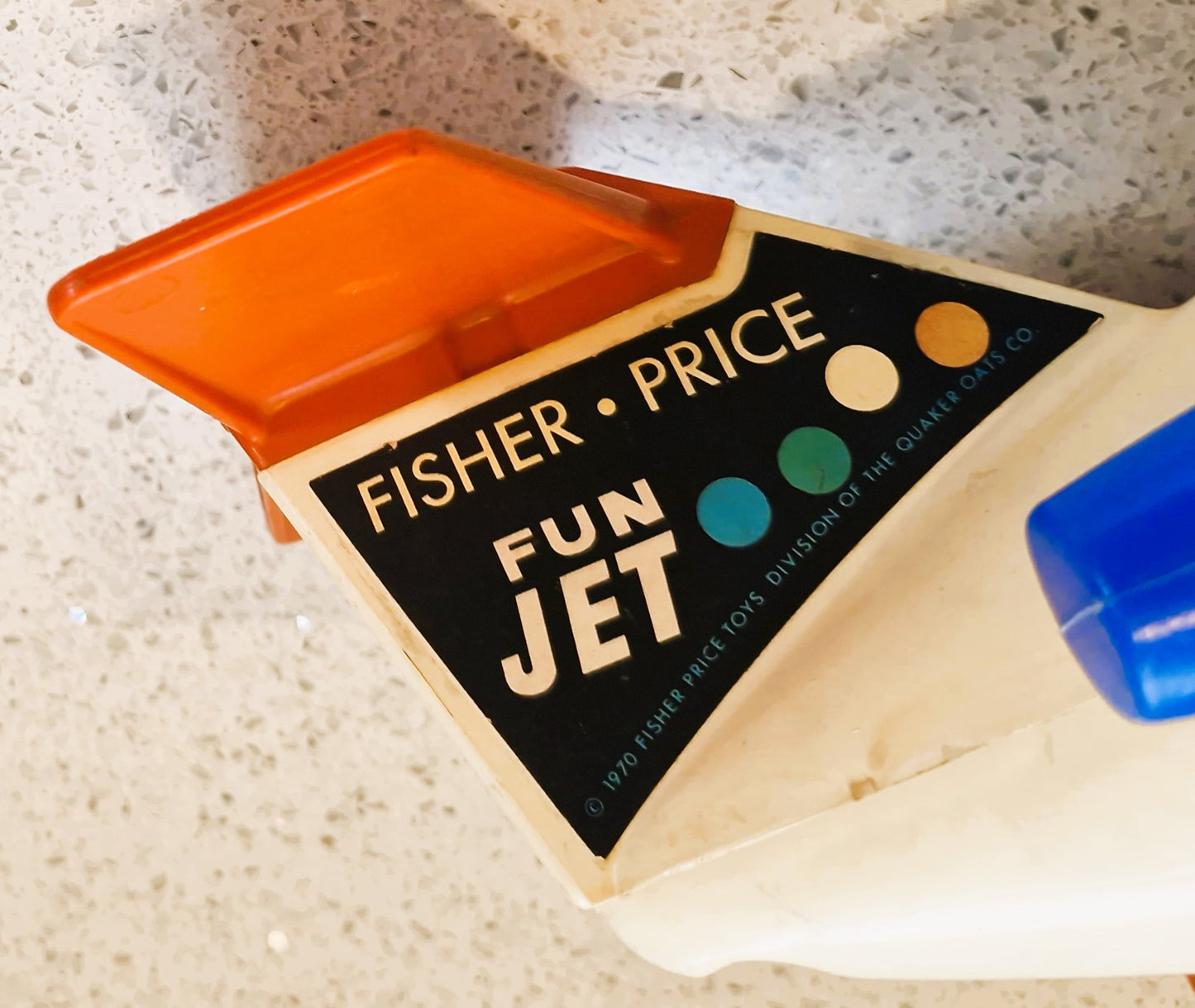 Vintage Fisher-Price Little People plane, 70s fisher price plane, with people