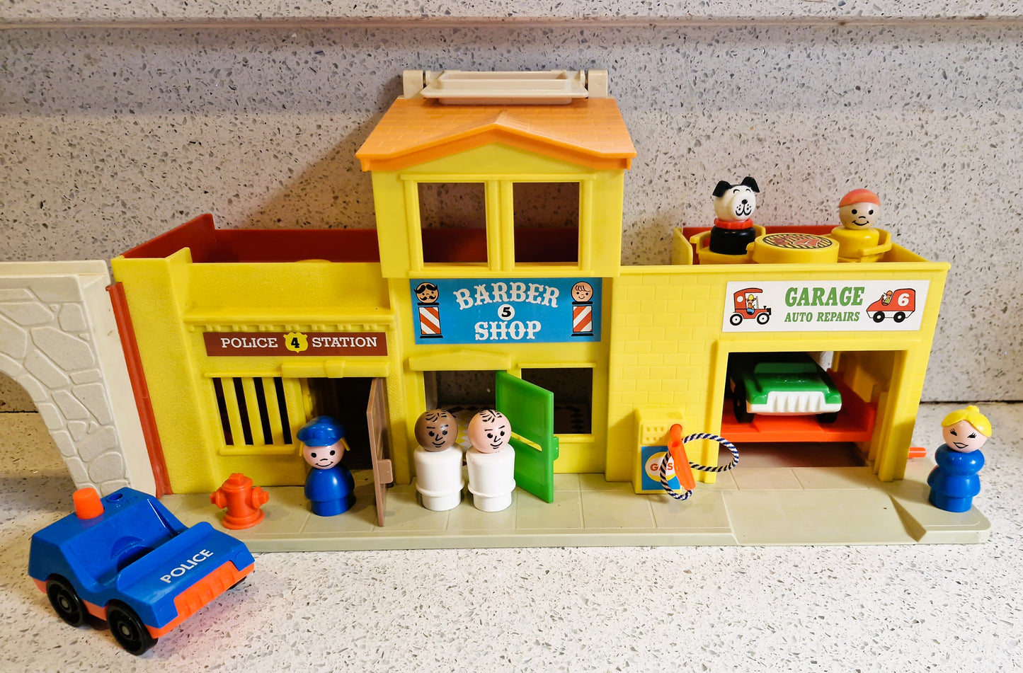 Fisher Price Village, Fisher Price, Vintage, Main street, HUGE Set, Vintage Fisher Price Toys, Boxed