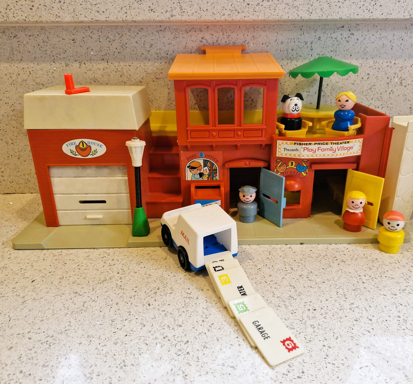 Fisher Price Village, Fisher Price, Vintage, Main street, HUGE Set, Vintage Fisher Price Toys, Boxed