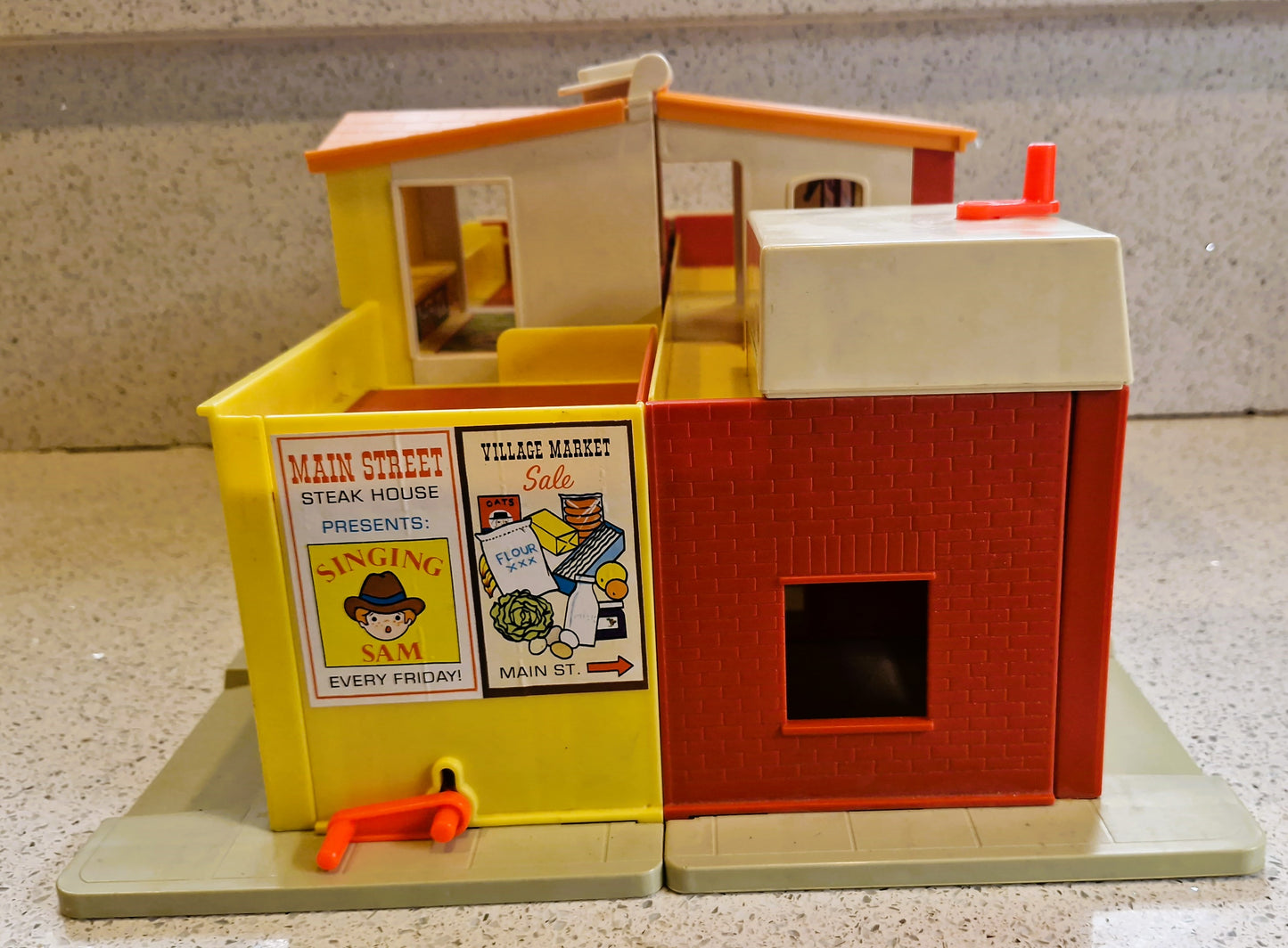 Fisher Price Village, Fisher Price, Vintage, Main street, HUGE Set, Vintage Fisher Price Toys, Boxed