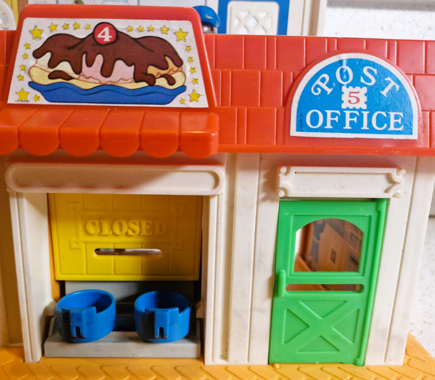 Vintage Fisher Price Main Street Set: Little People Town w/ Vehicles & Figures - BOXED