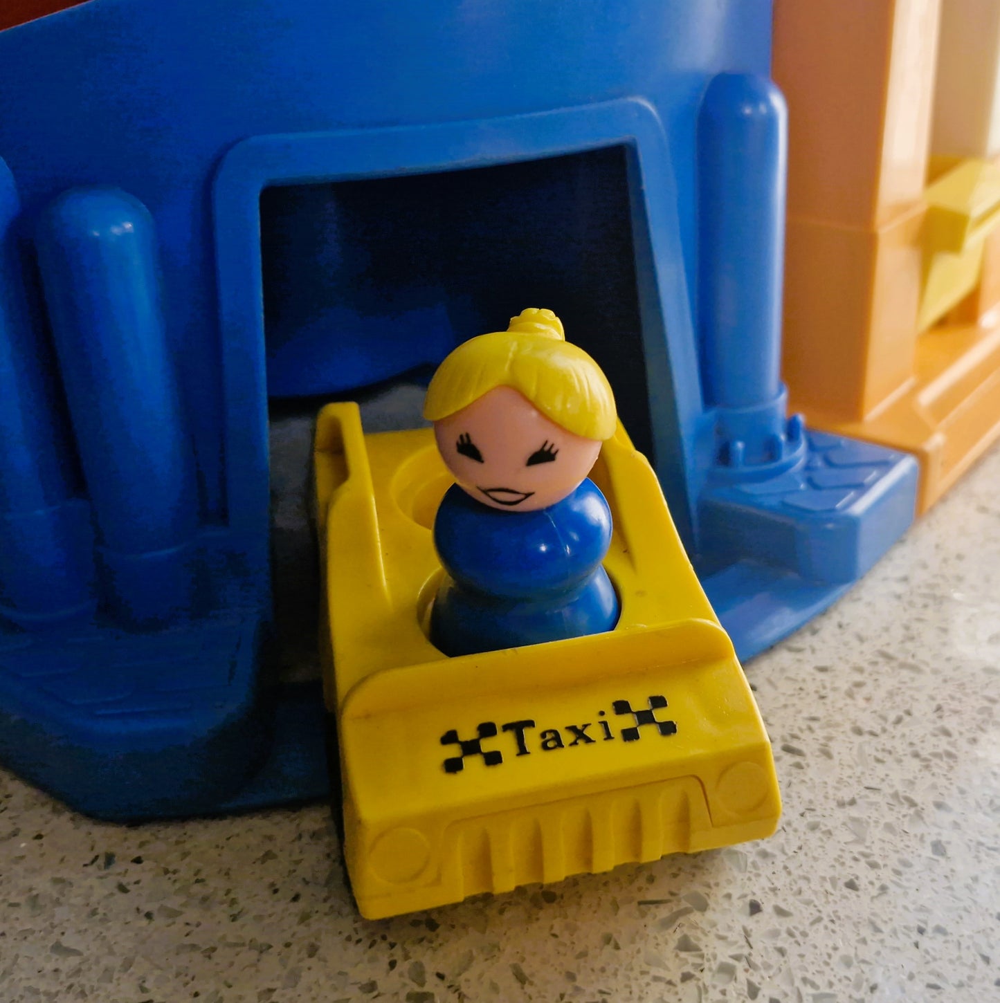 Vintage Fisher Price Main Street Set: Little People Town w/ Vehicles & Figures - BOXED