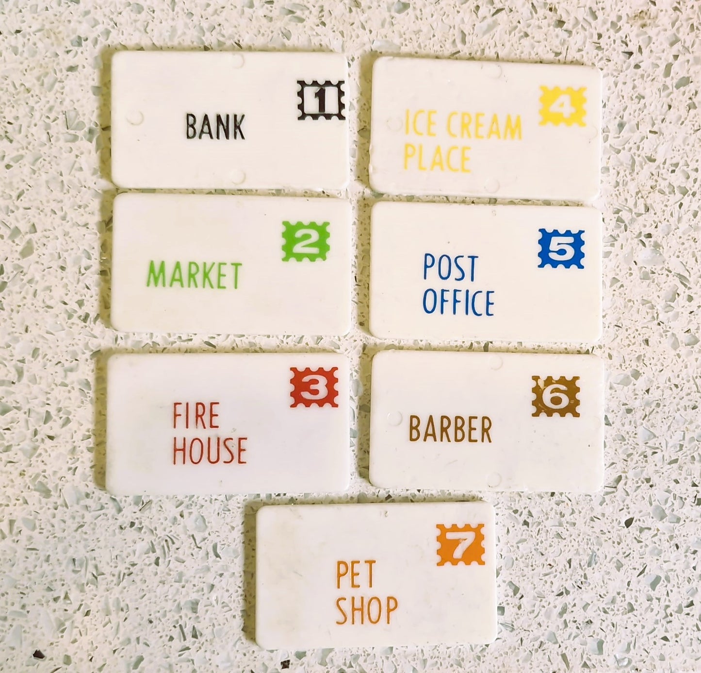 Vintage Fisher Price Main Street Set: Little People Town w/ Vehicles & Figures - BOXED