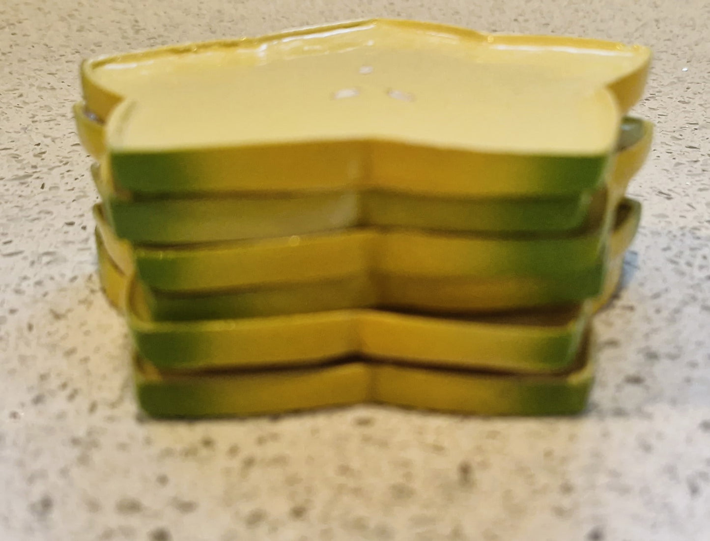 Vintage Starfruit Drinks Coasters, Quirky, Drinks Coasters, Set, Holder, Unique