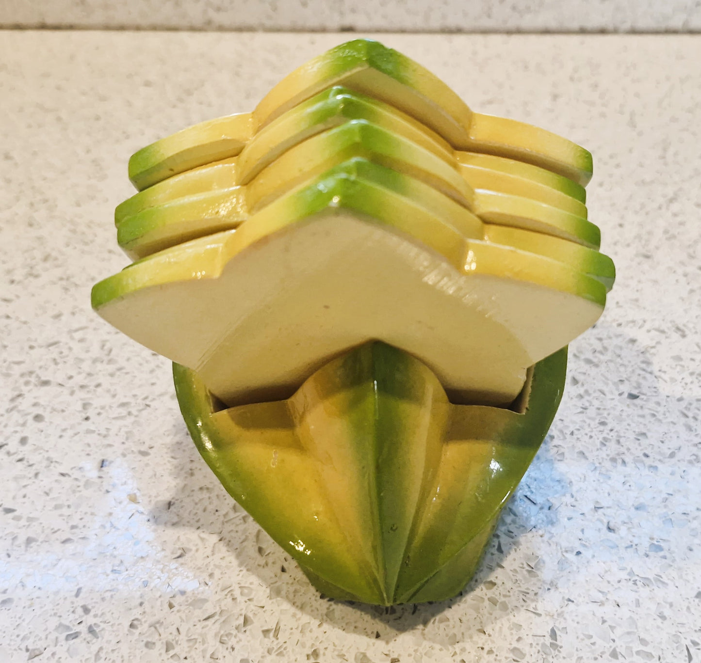 Vintage Starfruit Drinks Coasters, Quirky, Drinks Coasters, Set, Holder, Unique