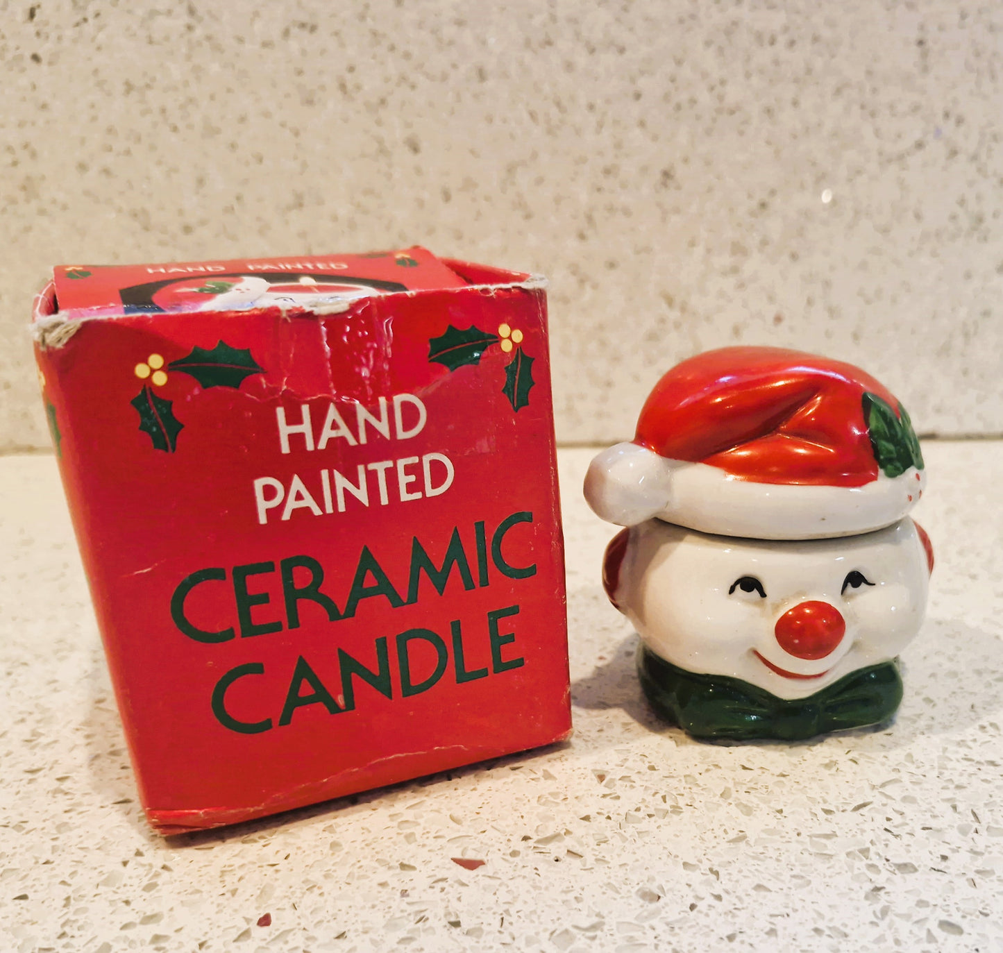 Vintage Ceramic Mouse House Tea Light Holder: Kitsch Candle Lamp