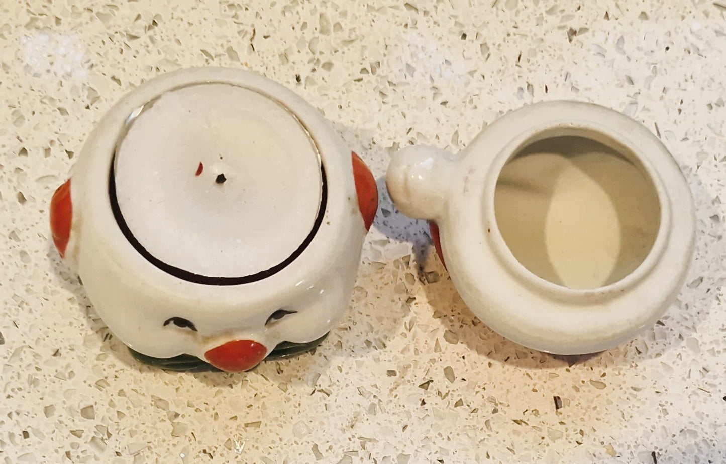 Vintage Ceramic Mouse House Tea Light Holder: Kitsch Candle Lamp