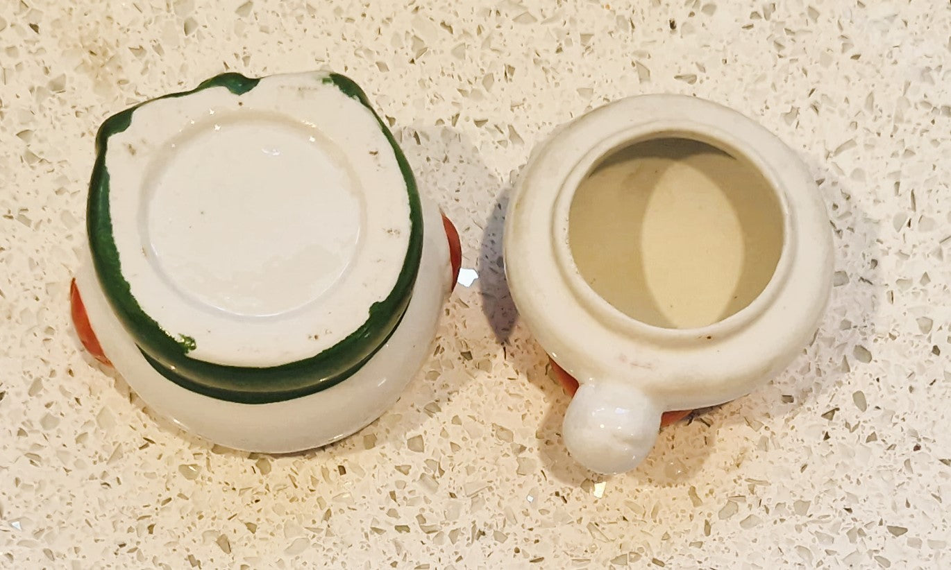 Vintage Ceramic Mouse House Tea Light Holder: Kitsch Candle Lamp