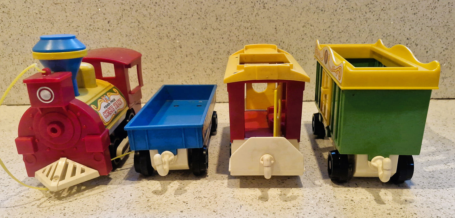 Fisher-Price Circus Train, Vintage Fisher Price Toys, Train, Circus Train, Fisher Price, BOXED