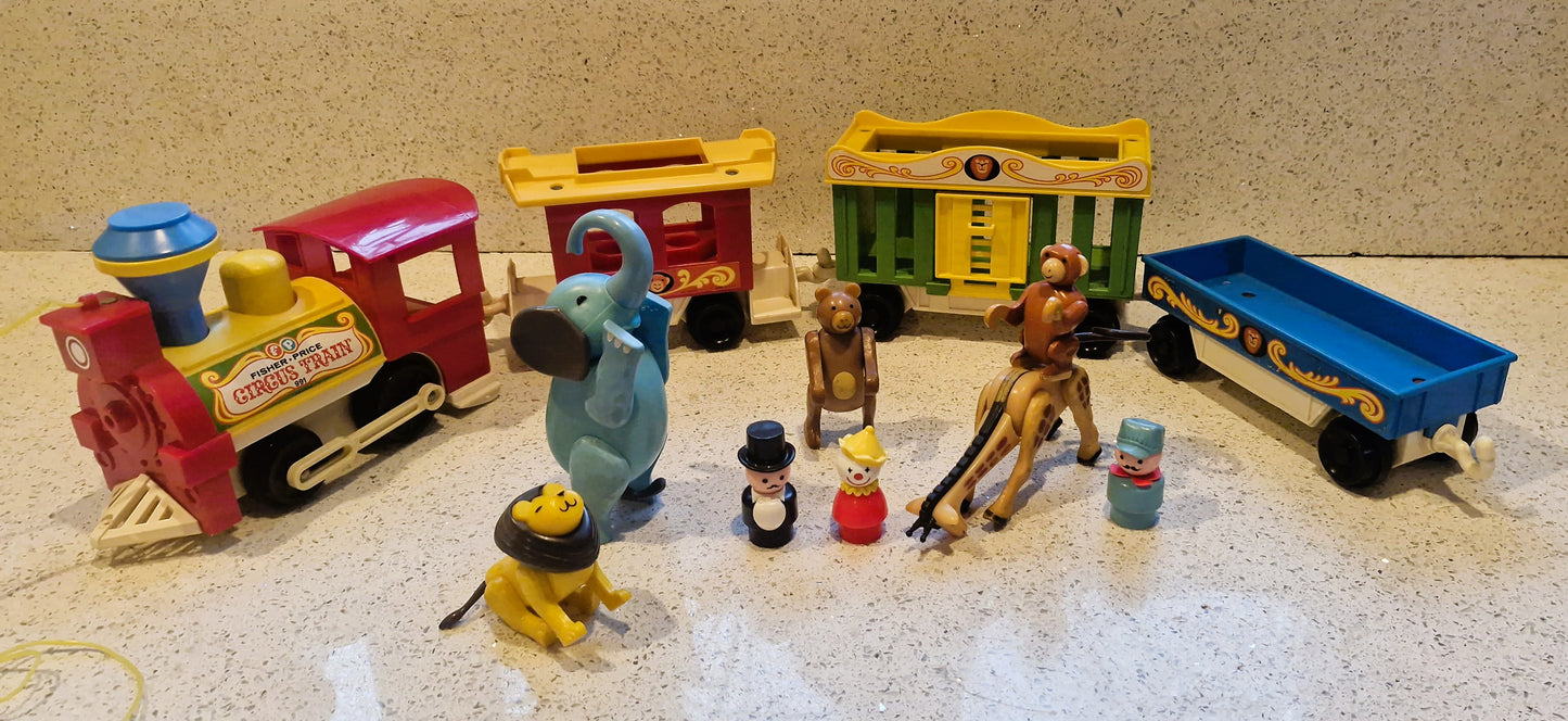 Fisher-Price Circus Train, Vintage Fisher Price Toys, Train, Circus Train, Fisher Price, BOXED