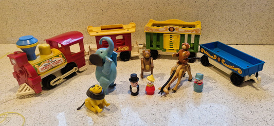 Fisher-Price Circus Train, Vintage Fisher Price Toys, Train, Circus Train, Fisher Price, BOXED