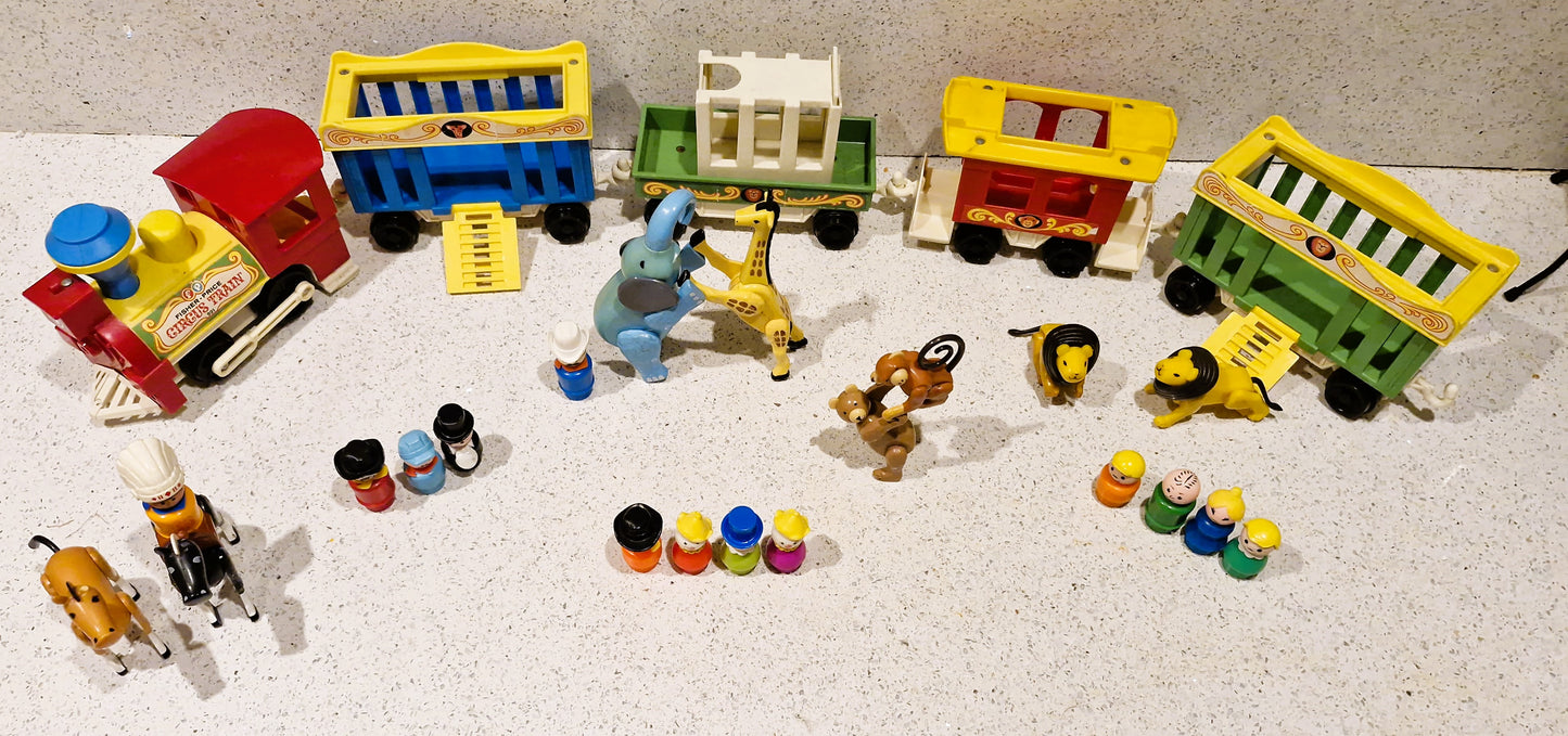 Fisher-Price Circus Train, Vintage Fisher Price Toys, Train, Circus Train, Fisher Price