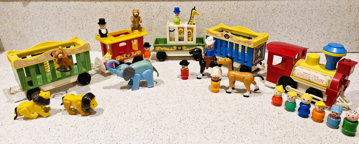 Fisher-Price Circus Train, Vintage Fisher Price Toys, Train, Circus Train, Fisher Price