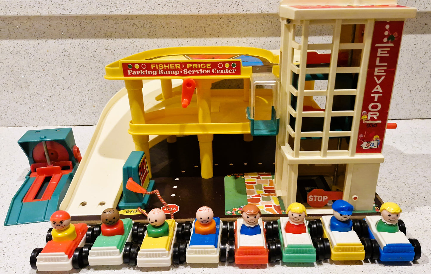 70s Fisher-Price Garage, Vintage Fisher Price Toys, Little People