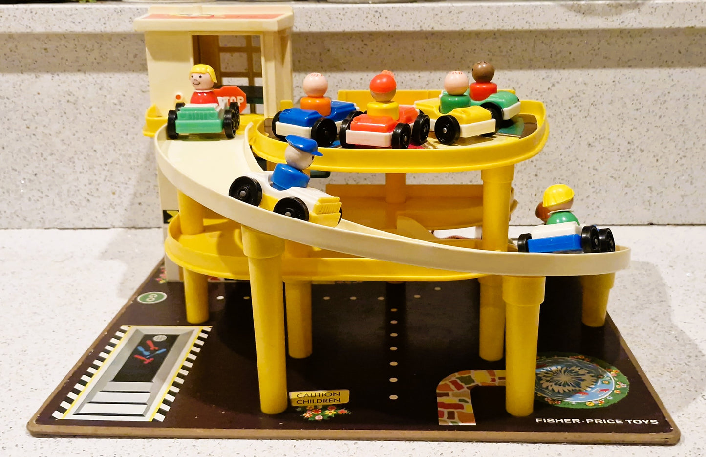 70s Fisher-Price Garage, Vintage Fisher Price Toys, Little People