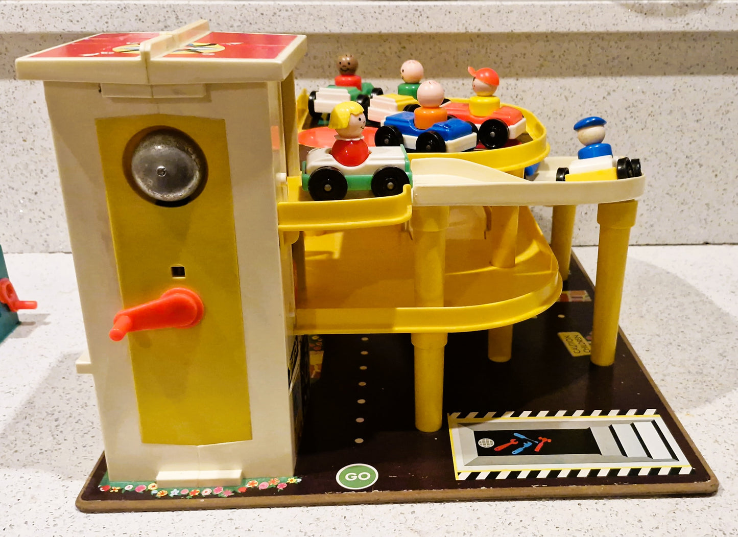 70s Fisher-Price Garage, Vintage Fisher Price Toys, Little People
