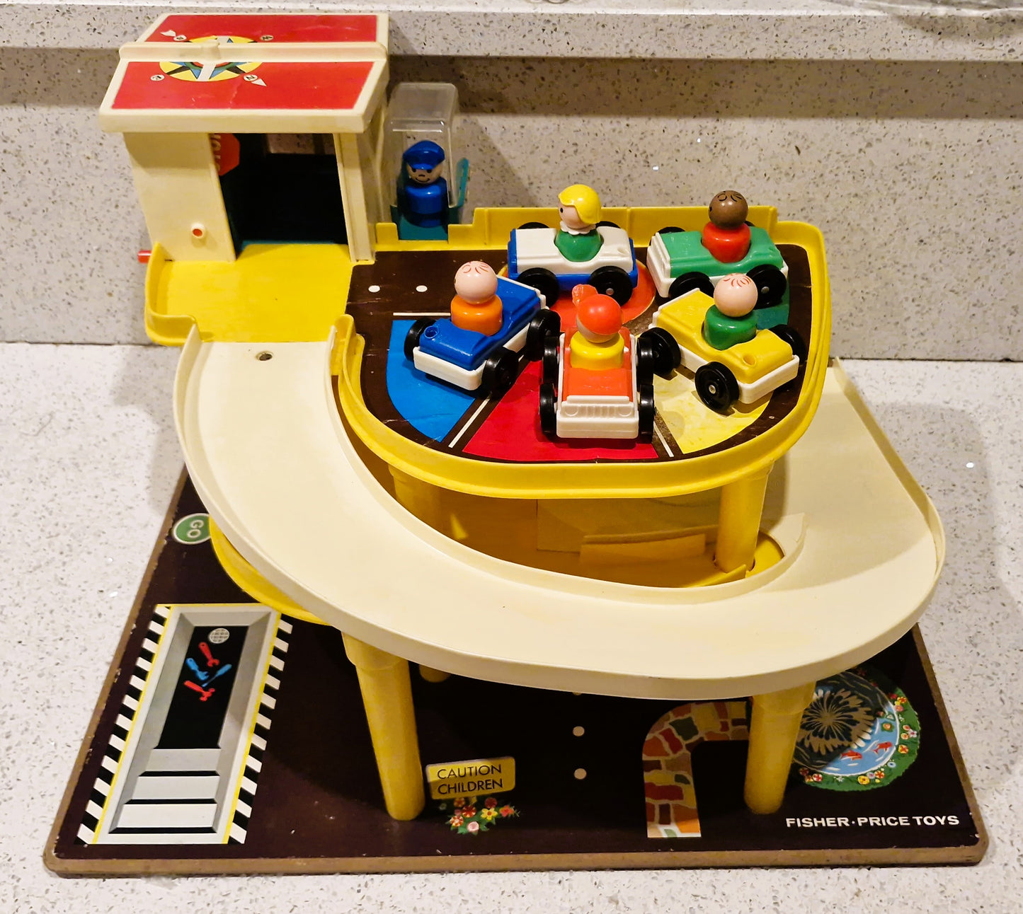70s Fisher-Price Garage, Vintage Fisher Price Toys, Little People