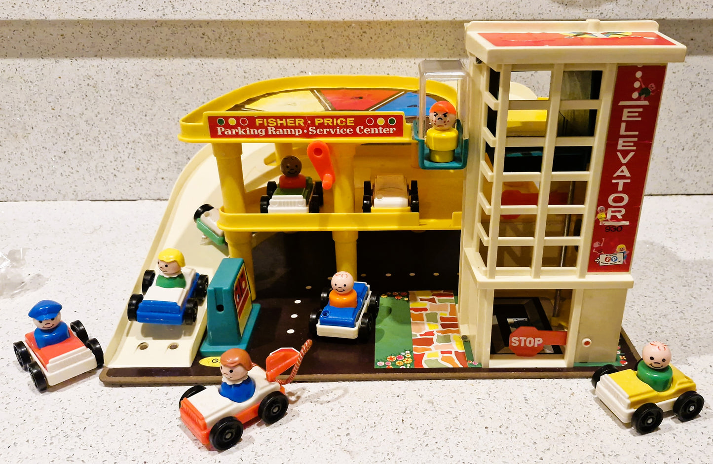 70s Fisher-Price Garage, Vintage Fisher Price Toys, Little People