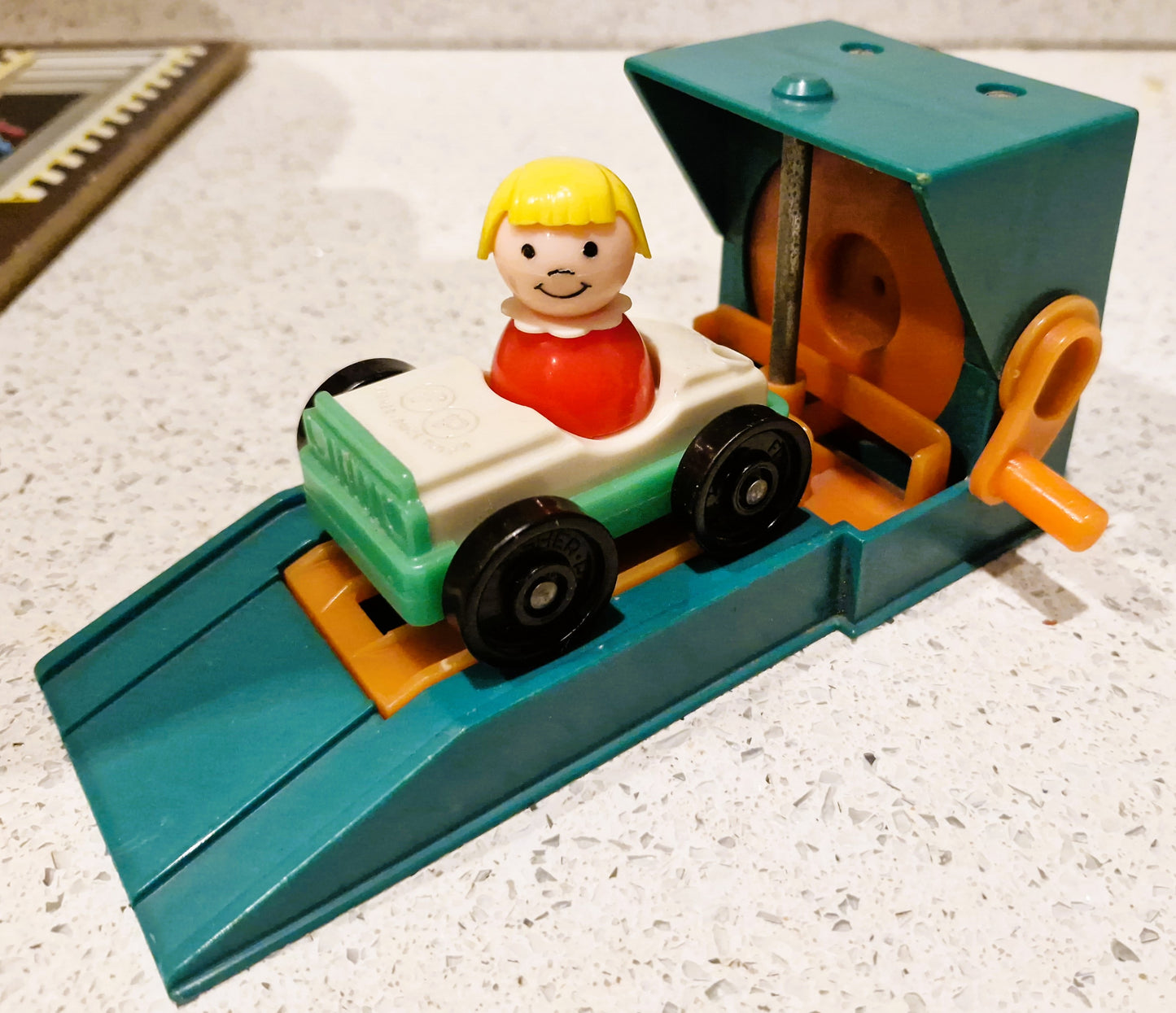 70s Fisher-Price Garage, Vintage Fisher Price Toys, Little People