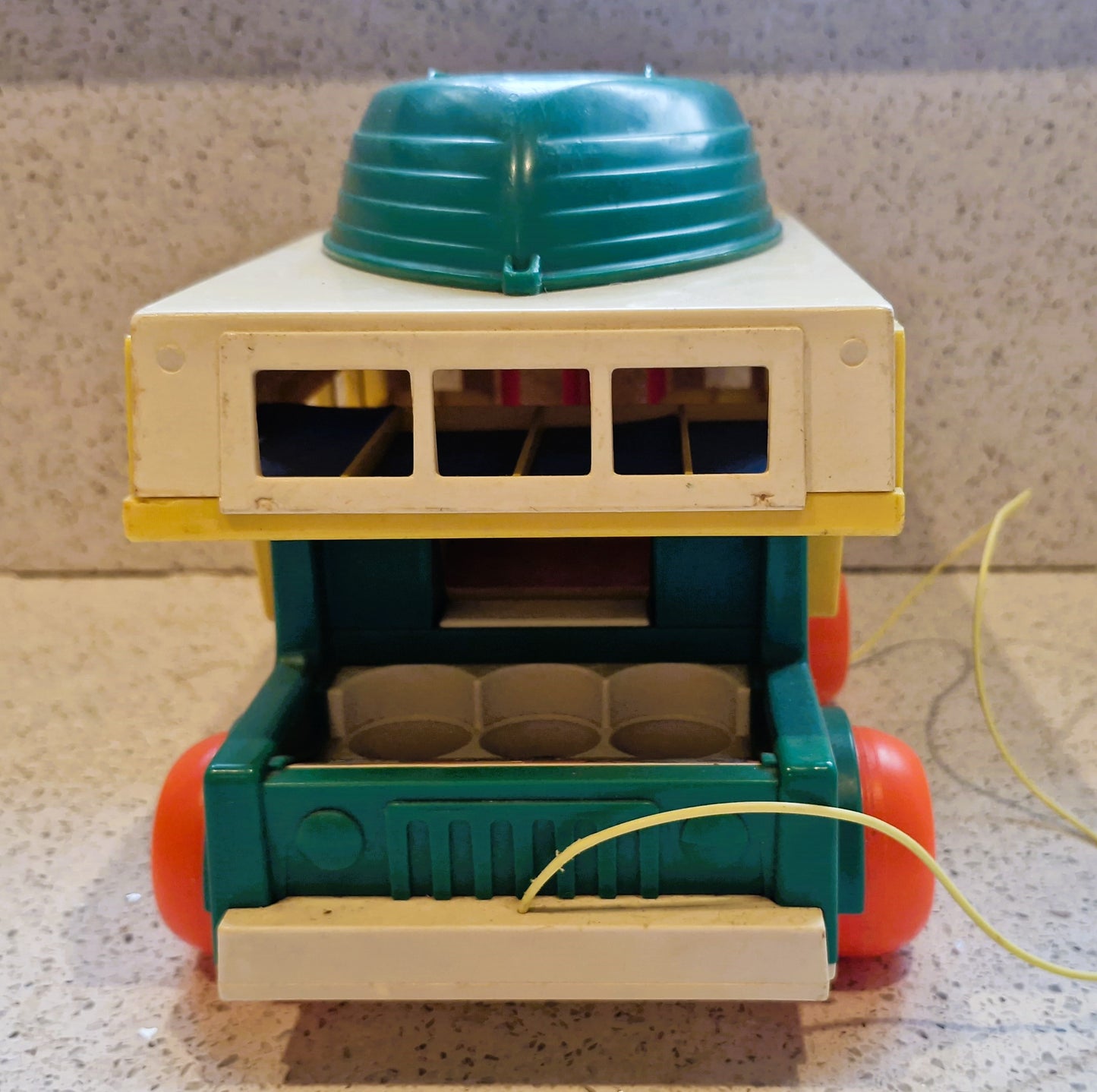 Fisher-Price Play Family A frame House,  Fisher-Price Play Family Camper Van, Complete, Vintage Fisher Price Toys, 70s Fisher Price Little People