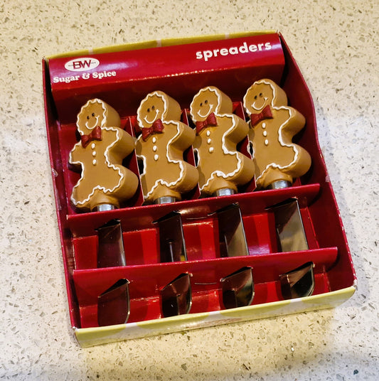 Vintage Gingerbread Butter Spreader: Boston Warehouse Christmas Decor