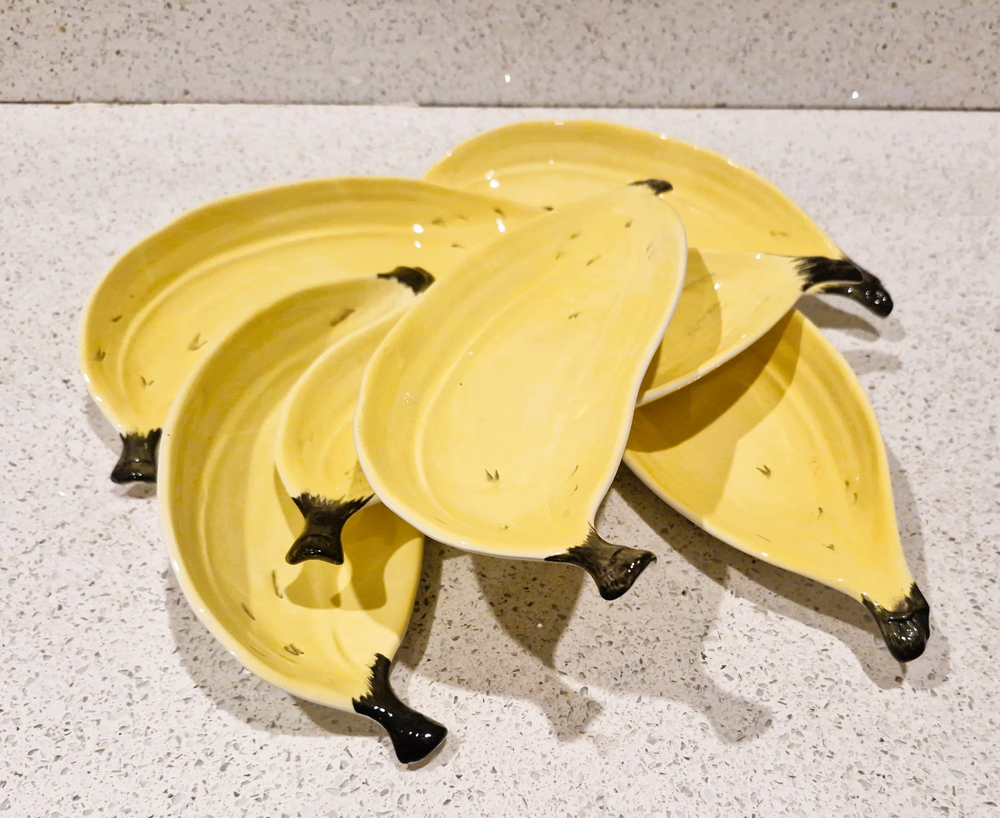 Carltonware Banana Split Dishes, Carlton ware Banana shaped dishes, Made in England, 60s