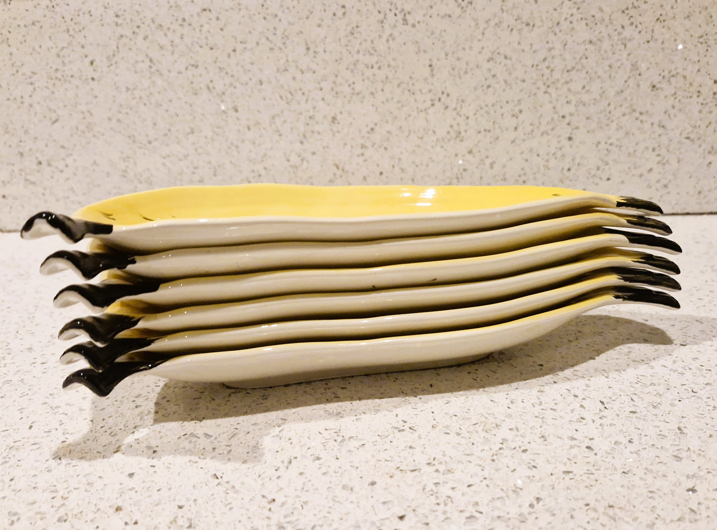 Carltonware Banana Split Dishes, Carlton ware Banana shaped dishes, Made in England, 60s