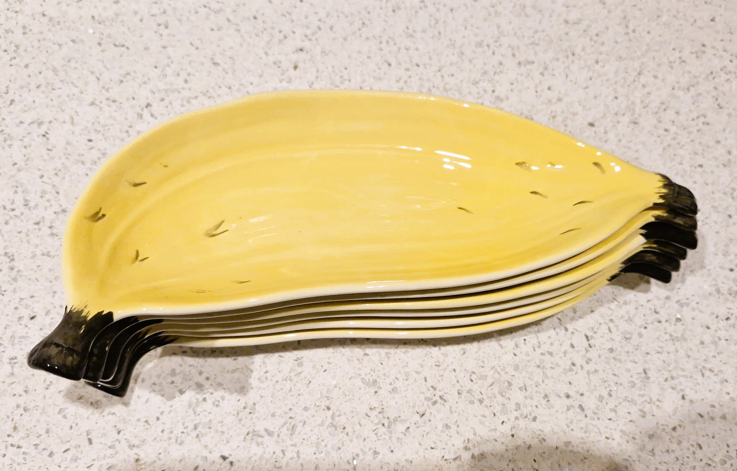 Carltonware Banana Split Dishes, Carlton ware Banana shaped dishes, Made in England, 60s