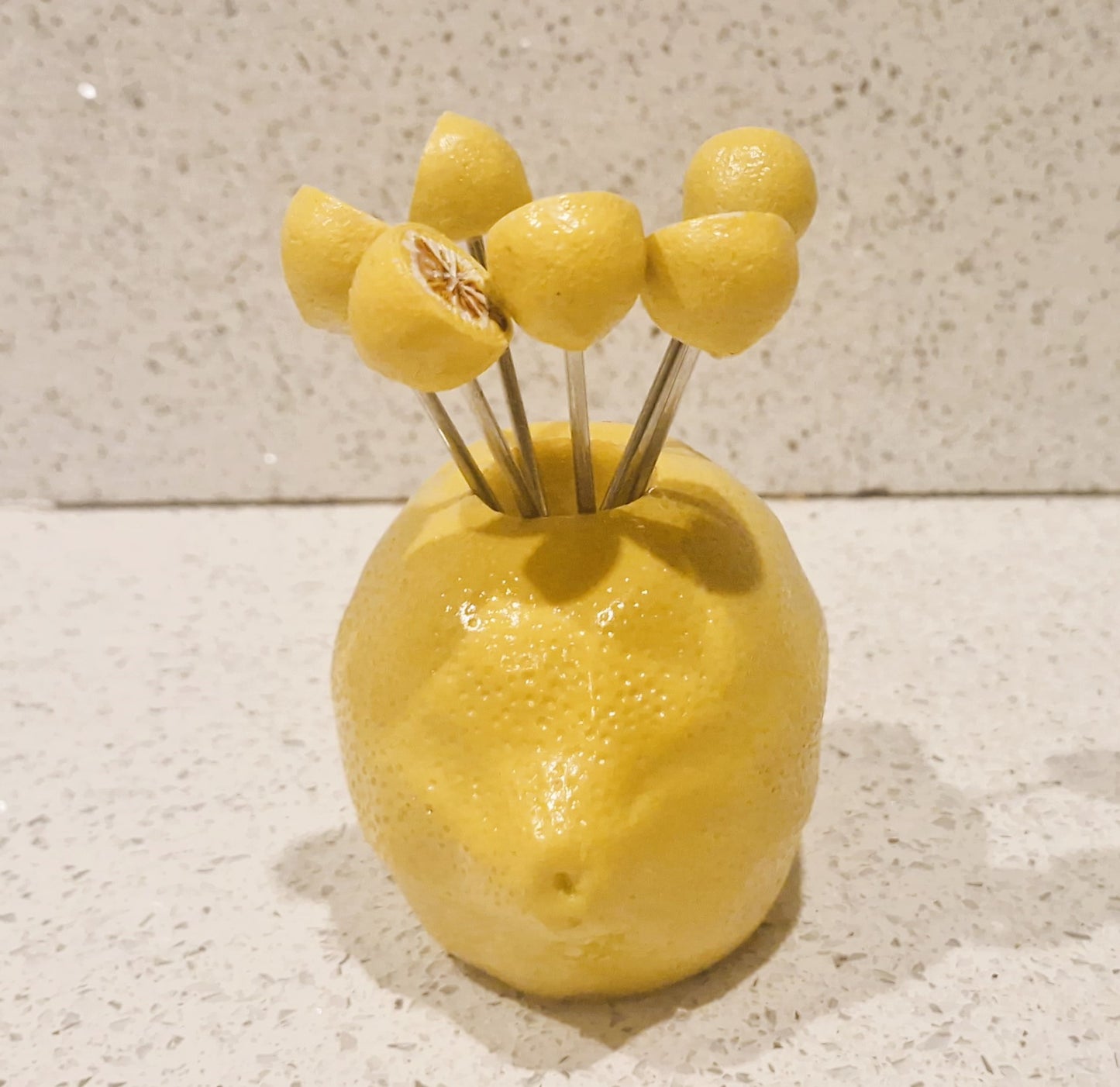 Vintage Lemon Cocktail Picks: Cocktail Bar, Cocktail Sticks, Barware, Pickle Forks, Picks