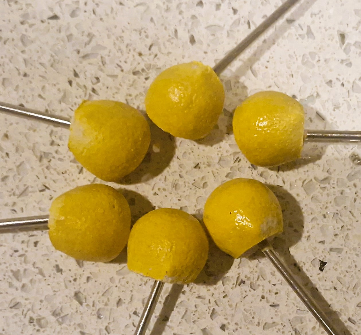 Vintage Lemon Cocktail Picks: Cocktail Bar, Cocktail Sticks, Barware, Pickle Forks, Picks