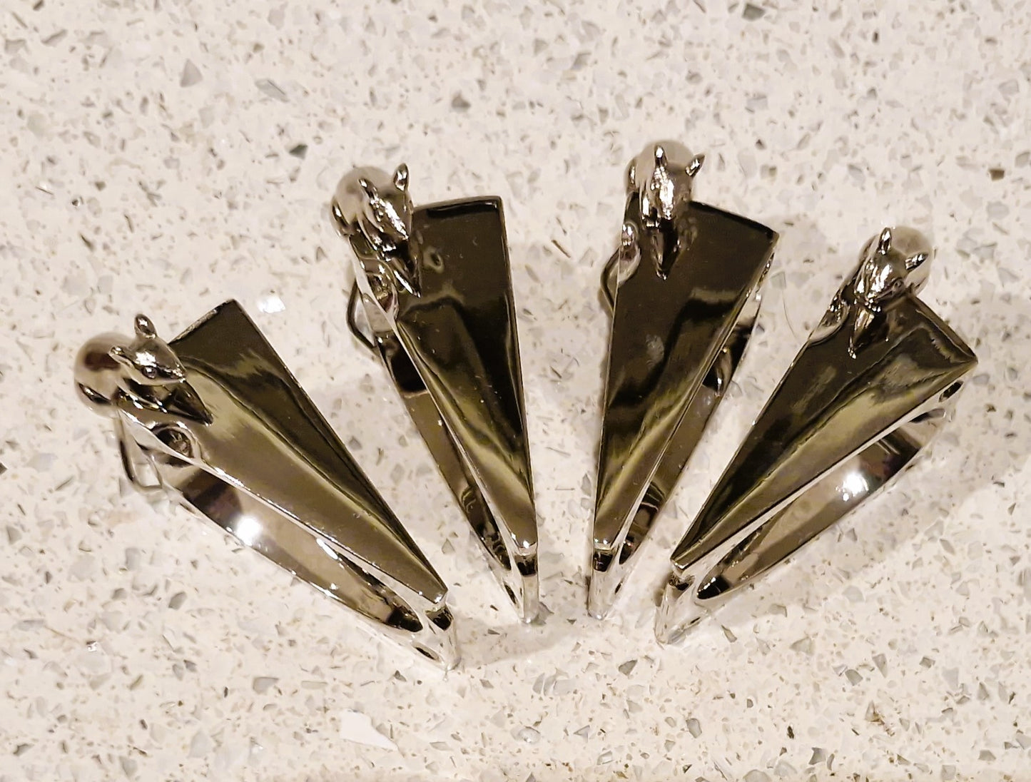 SILEA silver plated Mice on Cheese Napkin rings: Set of 4, Silver Plated Napkin Rings, Vintage