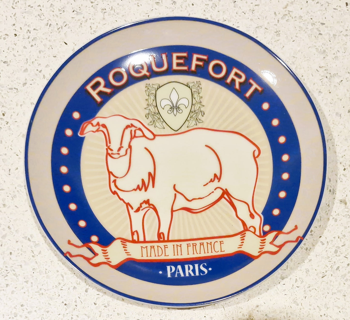 Vintage Cheese Plates, Camembert, comte, Roquefort, Fromage for you, Boxed set