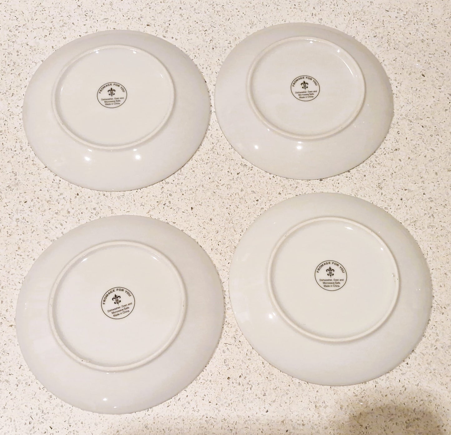 Vintage Cheese Plates, Camembert, comte, Roquefort, Fromage for you, Boxed set