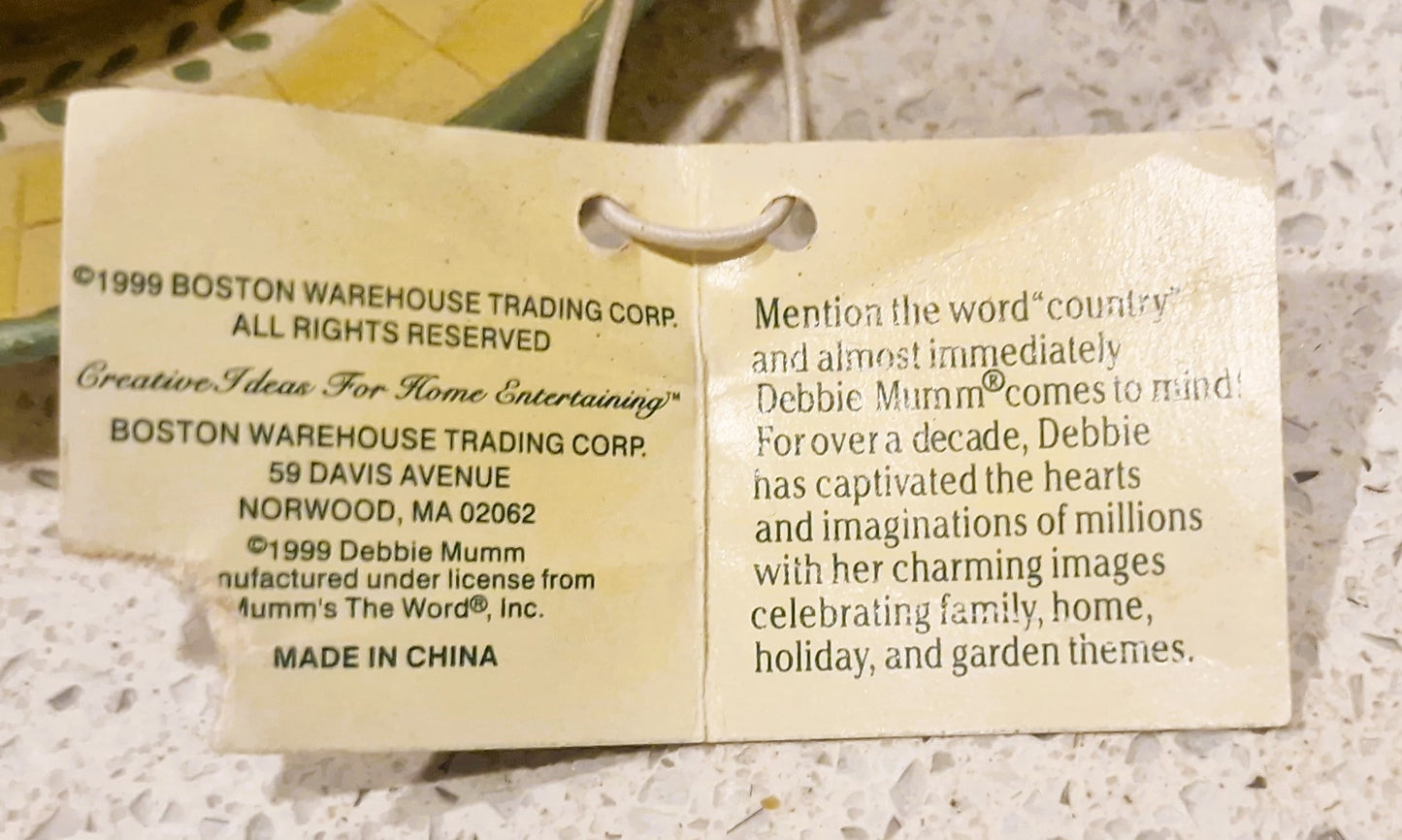 Vintage Debbie Mumm Teacup Timer, Boston Warehouse Kitchen Timer, Clockwork Kitchen Timer, Teacup,