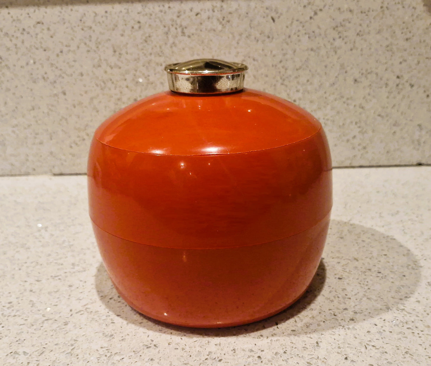 1960s Red Ice Bucket, 1960s barware, Mid century Kitchen, Mid century Barware, ice Bucket, Made in England, Embee