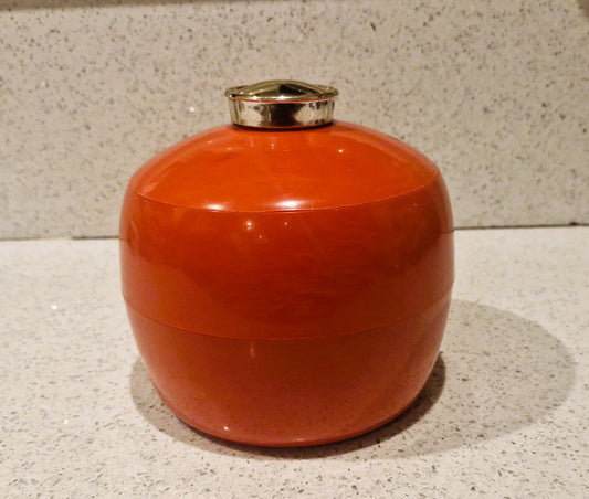 1960s Red Ice Bucket, 1960s barware, Mid century Kitchen, Mid century Barware, ice Bucket, Made in England, Embee