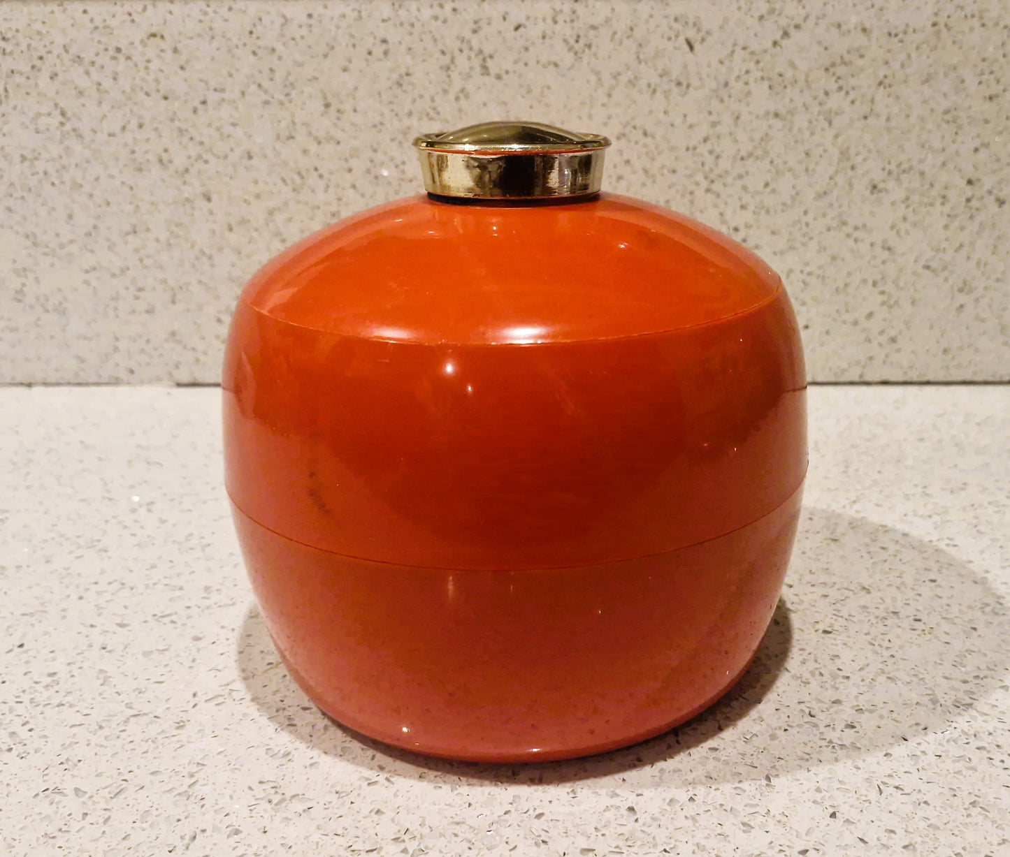 1960s Red Ice Bucket, 1960s barware, Mid century Kitchen, Mid century Barware, ice Bucket, Made in England, Embee