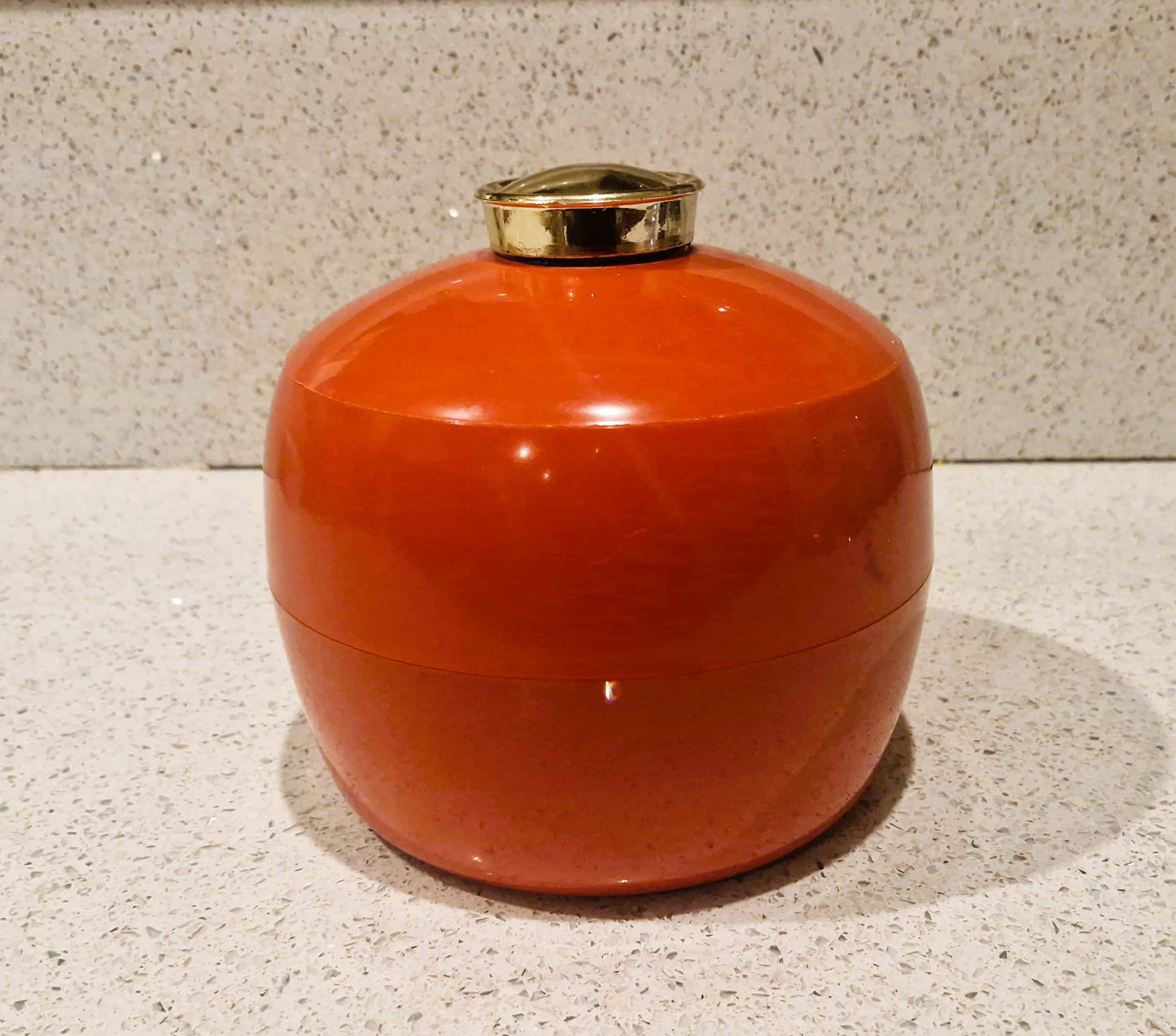 1960s Red Ice Bucket, 1960s barware, Mid century Kitchen, Mid century Barware, ice Bucket, Made in England, Embee